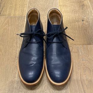 Tod’s Men Chukka Boots Navy Blue Size 9